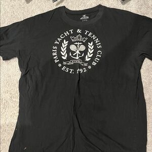 Hollister Black Paris Yacht Graphic Tee